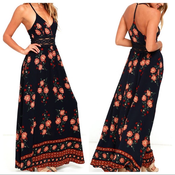 Lulus Dresses & Skirts - Lulu’s | All Dahlia-ed Up Maxi Dress